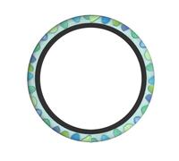 Volante in legno galleggiante Sea Glass Beach, universale, per auto, camion, SUV, quad | Comfort per tutte le stagioni e materiale ecologico