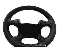 Volante IN Pelle Nera Cover Grigio Cuciture Per Jeep Cherokee KJ 2001-2007