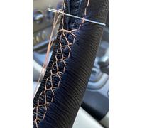 Volante IN Pelle Nera Cover per DAF Sinistro 2001 2006 Scelta Punto