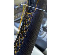 Volante IN Pelle Nera Cover per Freighliner Camion 2013 2018 Scelta Punto