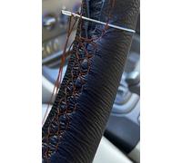 Volante IN Pelle Nera Cover per L R Defender 127 1983-91 Scelta Punto