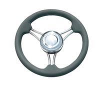 Volante inox a 3 razze grigio Ø 35 cm