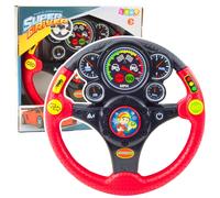 Volante interattivo per bambini con effetti sonori, luminosi e vibrazioni - rosso