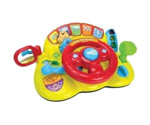 Volante interattivo VTech Vroum Vroum con luci, suoni e melodie per bambini