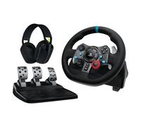 Volante Logitech G29 con Pedali e Cuffie G435 900° Force Feedback USB