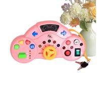 Volante musicale per bambini, gioco educativo multifunzionale animato con luce e suono, simulatore di guida per bambini, per aula prescolare, casa, , esterno, interno, in famiglia