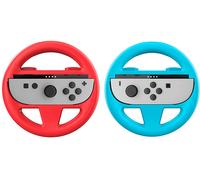 NACON Set di 2 volanti per Joycon per Switch 2 | 1 blu e 1 rosso | Accesso ai 2 pulsanti posteriori