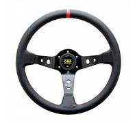 Volante omp CORSICA racing a calice omp nero cuciture rosse striscia