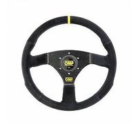 Volante OMP racing piano vero CARBONIO pelle PESO 460 Gr. 35x24 mm diametro 32cm