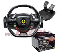 VOLANTE PEDALI THRUSTMASTER FERRARI 458 PEDALIERA USB COMPUTER MARCIA