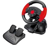 VOLANTE PEDALIERA RACING SET DA GAMING PER PC PS2 PS3 VIBRAZIONE VIDEOGIOCHI