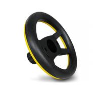 Volante Peg Perego per Trattore e Ruspa John Deere Nero con Ghiera Gialla