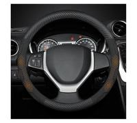 Volante per Auto Coprivolante per Suzuki, Baleno, Equator, Ciaz, Samurai, Ertiga Accessori Coprivolante in Carbonio Bianco (Arancione)