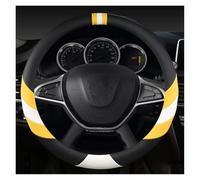 Volante per Auto per Dacia, Sandero, Stepway, Logan, Dokker, Duster, Jogger, Spring, Lodgy, Bigster Coprivolante per Auto Coprivolante Nero Grigio (Nero Giallo)