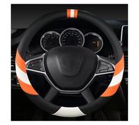 Volante per Auto per Dacia, Sandero, Stepway, Logan, Dokker, Duster, Jogger, Spring, Lodgy, Bigster Coprivolante per Auto Coprivolante Nero Grigio (Nero Arancione)