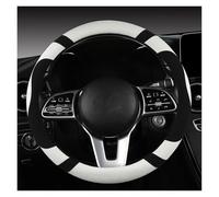 Volante per Auto per Mercedes per Benz per Modelli AMG AC per CLA E GLA GLC GLE SB CLS oprivolante per Auto in Pelle Scamosciata di Vacchetta 38 cm Coprivolante Rosso D (Bianco O)