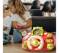 Volante per bambini con simulatore di guida, ideale per la scuola materna.