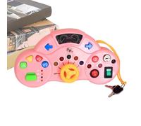 Volante per bambini - Gioco di apprendimento multifunzione con luce e suono, simulatore di guida per bambini, per lo shopping, negozio di alimentari, giochi, viaggio in auto, feste, prescolari