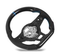 Volante per Direzione Sportiva, Impugnatura Ergonomica Controllo Stabile in Fibra di Carbonio Look Hydro -Dip Direzione della Ruota per il Vello per Gli R Gtd Mqb (BLUE)