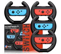 Volante per Mario Kart Nintendo Switch, volante da corsa per Mario Kart 8 Deluxe compatibile Nintendo Switch/Switch OLED, Switch Joy Con Controller Race Accessori (confezione da 4)