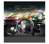 Volante per PC Volante da corsa per giochi, volante da corsa con feedback Driving Force con pedali reattivi per PS4, PS3, PS2, PC, X360, NS Switch