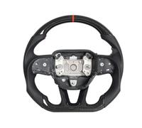 Volante per sport motoristici Compatibile Con Dodge Per Charger Hellcat 2015 2016 2017 2018 2019 2020-2022 Hydro Dip Fibra Carbonio Volante Riscaldato Parti Di Automobili(With Heat)
