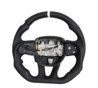 Volante per sport motoristici Compatibile Con Dodge Per Durango 2015 2016 2017 2018 2019 2020 Accessori Auto Perforato PU Volante Ricambio(White)