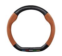 Volante Protettore Coprivolante Per Auto Per Alfa Romeo Per Giulia Per Stelvio Per Giulietta 159 147 156 Per Mito Per Sportiva Copertura Copri Sterzo(D Type Light Brown)