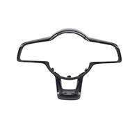 Volante Pulsante Controllo Per VW Per Golf 7 Per GTI Per GTS Per GTE Per R Rline Cornice Decorativa Per Volante Per Auto Verniciata Nera(NEW R LOGO 1)