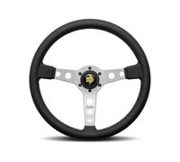 Momo Pelle Volante Sportivo prototipo 32 320mm Nero Argento Sterzo Volante
