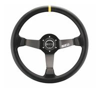 SPARCO VOLANTE 3 RAZZE CALICE mod. R345 IN PELLE NERA COD. 015R345MLN RALLY RACE