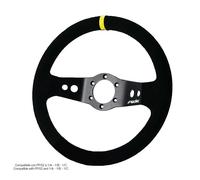 Simoni Racing Volante RALLY Sportivo Universale in Camoscio Nero 320mm