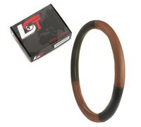 Volante Risparmiatore Copri Ø 38x8, 2cm/15x3 Pollici Braun Nero per Opel Pkw