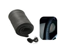 Volante Risparmiatore Rivestimento Copertura Vera Pelle Ø 43-45 CM Nero Italia