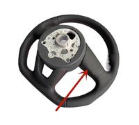 Volante semi-perforato completamente perforato compatibile per Audi A3 A4 A5 S3 S4 S5 2017-2024 Volante sportivo a fondo piatto in pelle(Lavender)