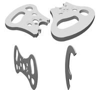 Volante Sim Racing per Thrustmaster T300RS GT Mercedes GT3 V2 Stampato