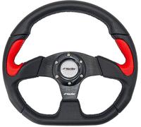 Volante Simoni Racing Sportivo X2 Poly Pelle Universale, Nero Rosso X2330PUN/PR