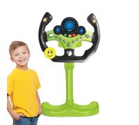 Volante simulato per bambini, giocattolo da guida al volante Controller | Stare in piedi Giocattolo volante di simulazione verticale, po Verde