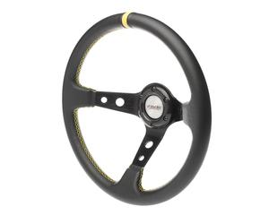 Volante sportivo a calice eco-pelle nero 350mm Simoni Racing Speciale