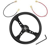 Volante Sportivo Auto, Volante a Calice For auto da corsa Volante PU 14 pollici sportivo alla deriva universale