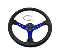 Volante Sportivo Auto, Volante a Calice Universal Cars Racing Car Steering Wheels PU 14 pollici Drifting Sport Wheel(001-GZFXP114-03)