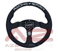 volante sportivo calice universale per auto da corsa in camoscio 3 razze 350mm