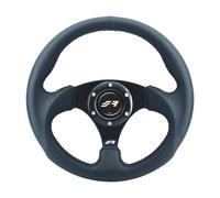 Volante Sportivo in Ecopelle Nera Modello Rolle Simoni Racing