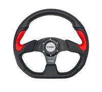 Volante Simoni Racing Sportivo X2 Poly Pelle Universale, Nero Rosso X2330PUN/PR