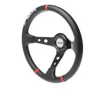 Volante sportivo a calice eco-pelle nero 350mm Simoni Racing Gravel