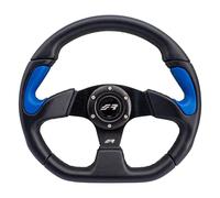 Volante sportivo X2 Poly - in pelle blu