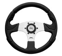 Volante universale Luisi Kobra 320mm in poliuretano con razza bianca