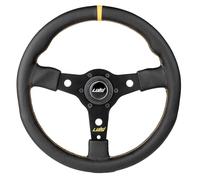 Volante universale Luisi Racing Corsa 350mm in pelle nera