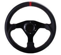 Volante Volante piatto sportivo da 320 mm in pelle Racing Drift Pc Sim Game Telaio di controllo del volante in alluminio per il Motorsport