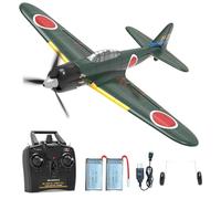 VOLANTEXRC Aereo RC per principianti, A6M Zero Fighter 2,4 GHz, 4 canali, con stabilità Xpilot e acrobazie con una chiave, aereo RC per adulti e bambini